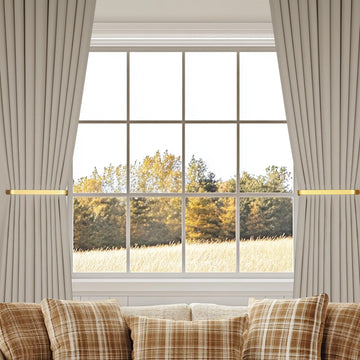 Curtain Tiebacks and Holdbacks, Curtain Holder, Gold - 2 Pack