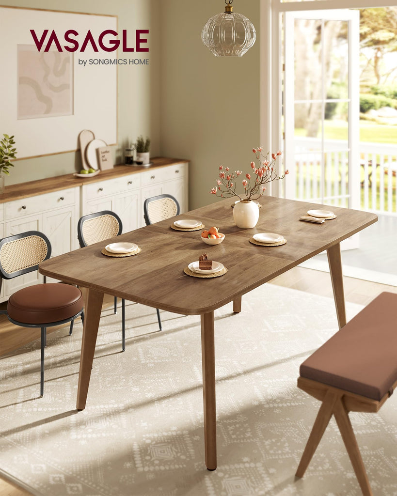 50.1''-70.9'' Extendable Dining Table for 4-8 People