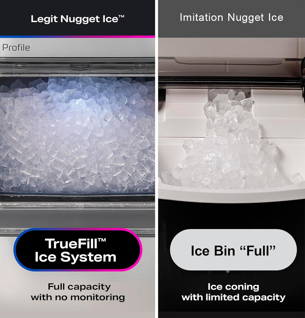 2.0 XL with 1 Gallon Tank, Chewable Crunchable Countertop Nugget Ice Maker, Scoop included, 38 lbs in 24 hours