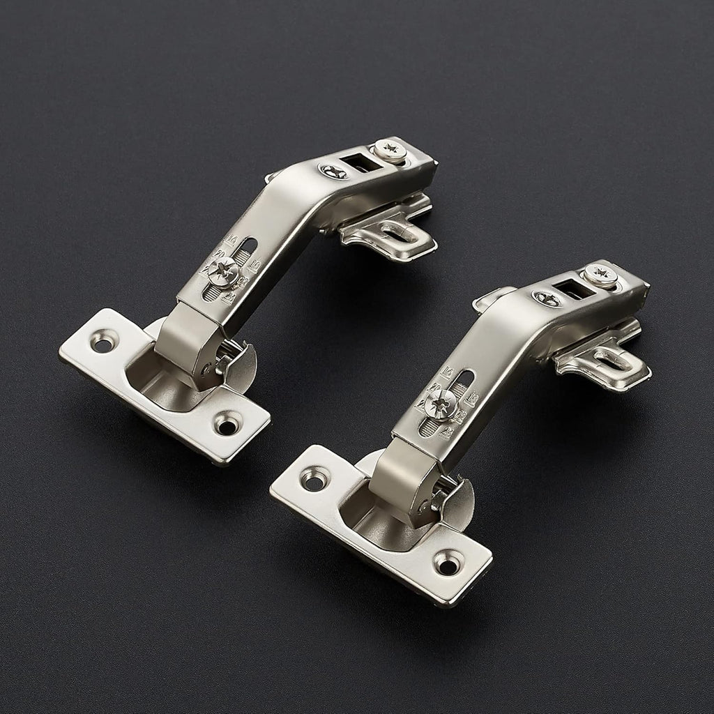 1 Pair 2 Pack Kitchen Cabinet Hinges, 135 Degree Kitchen Door Hinges Compatible with Lazy Susan Corner Cupboard，Full