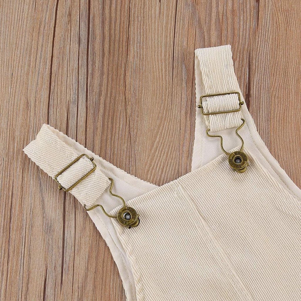 Toddler Kids Baby Boy Girl Bib Overalls Suspender Pants Solid Straps Trousers Halter Romper Jumpsuit Bottom Outfit