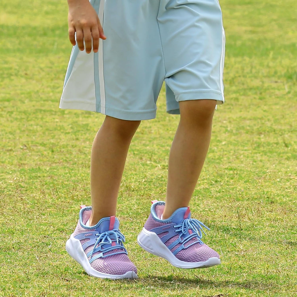 Girls Tennis Shoes Lace-up Running Sneaker for Kids
