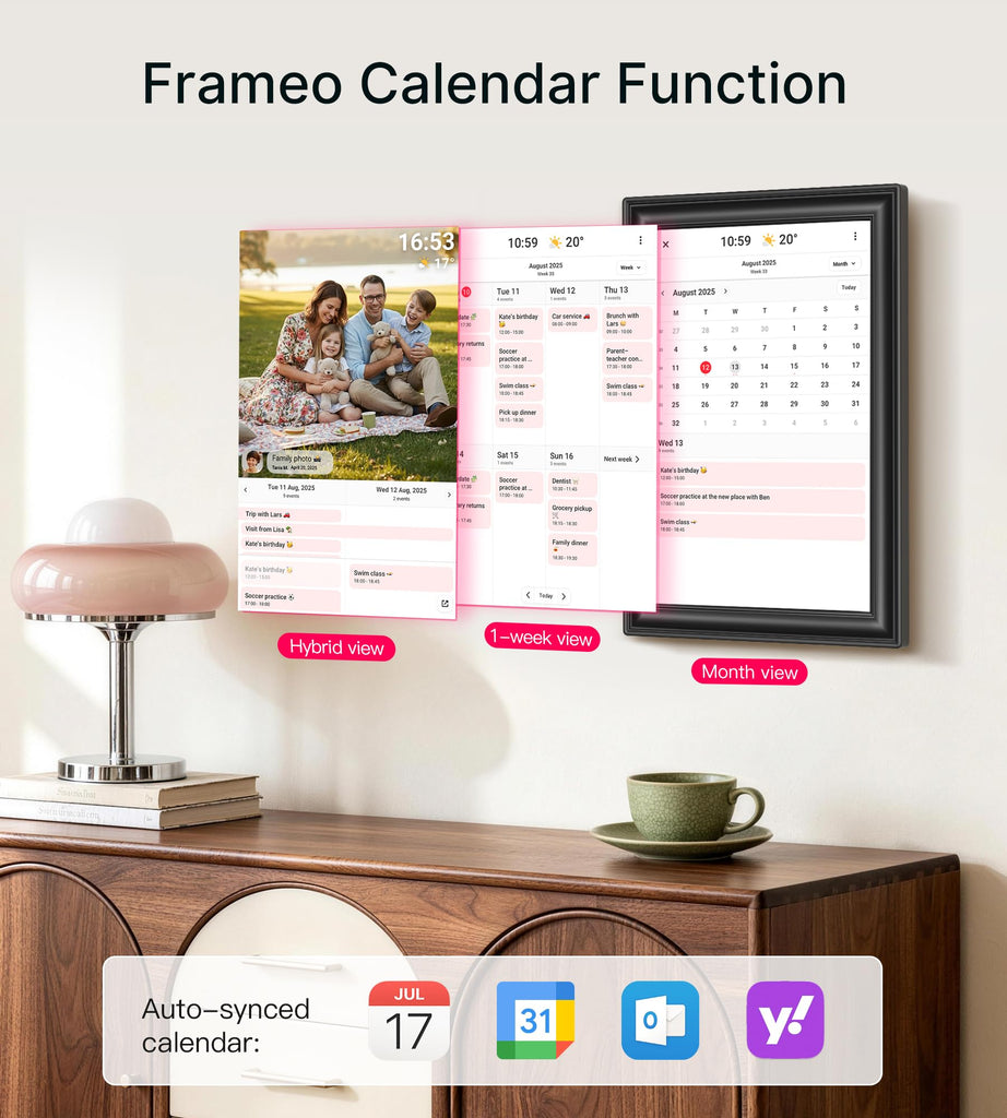 Frameo Digital Picture Frame, 10.1'' WiFi Digital Photo Frames 32GB Storage
