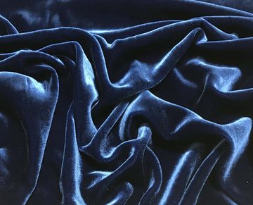 Lapis Blue - Silk Velvet Fabric