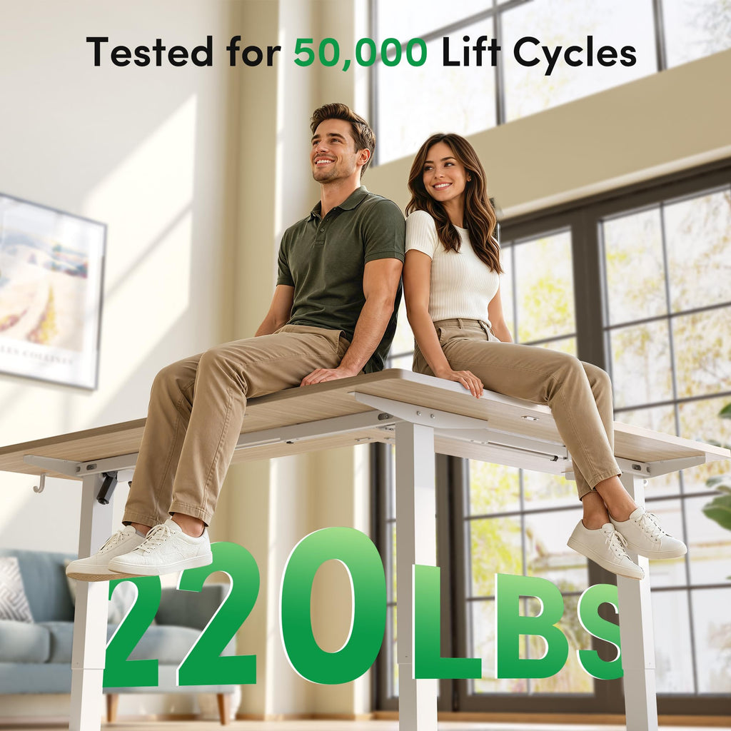 75" x 63"L Shaped Standing Desk Adjustable Height, Electric Stand up Corner Computer Desk, Sit Stand Home Office Desk