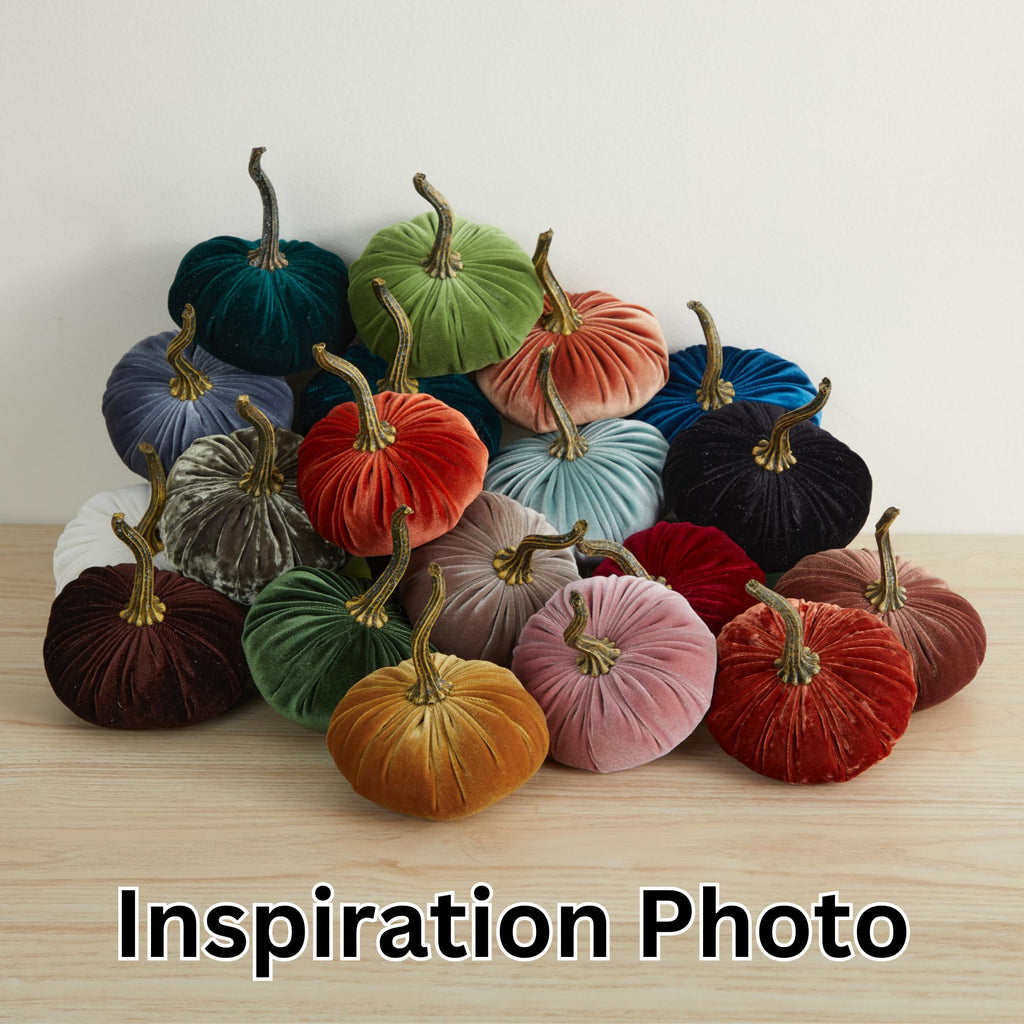 Brown Small Velvet Pumpkin (Brown)