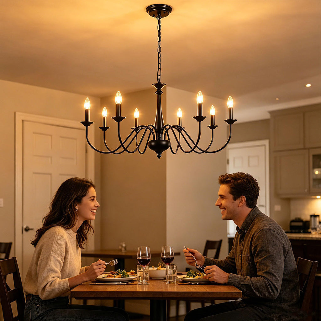 Farmhouse Chandeliers Light Fixture Black Chandelier