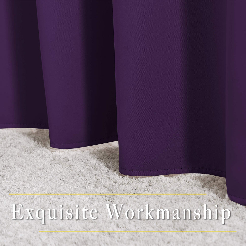 Blackout Curtains - Functional Blackout Drapes/Panels, Thermal Insulated, Privacy Assured (Set of 2, 52 x 54 inches