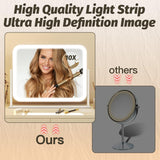 Vanity Mirror with Lights 17''x13'' Makeup Mirror with Lights,Vanity Mirror Touch Screen with 3-Color Lighting