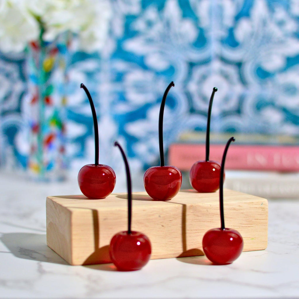 Cherries, Fruit Figurines - Set of 5