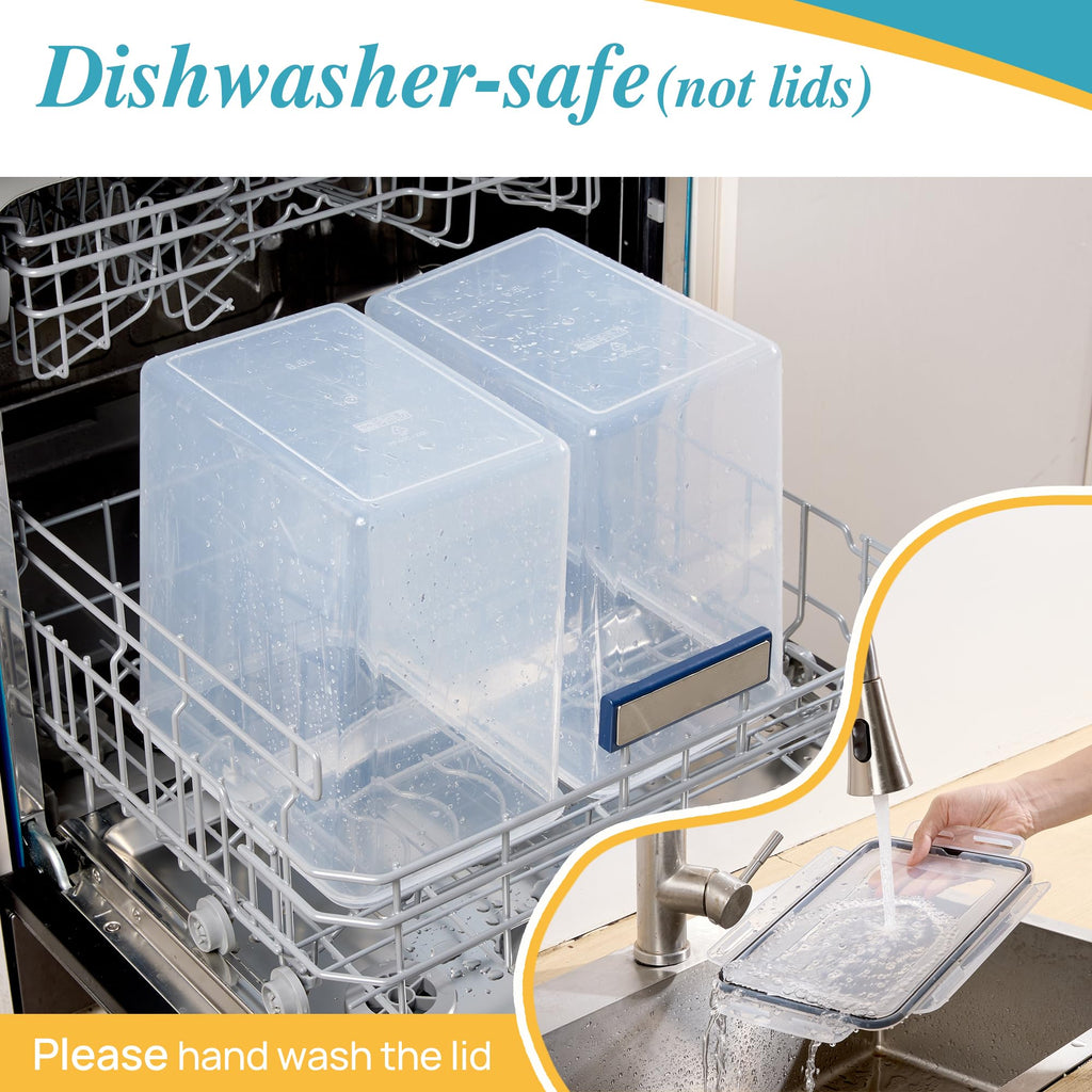 9.5L Flour Sugar Storage Containers, 2 Pack, Each Fits 12.5 lb