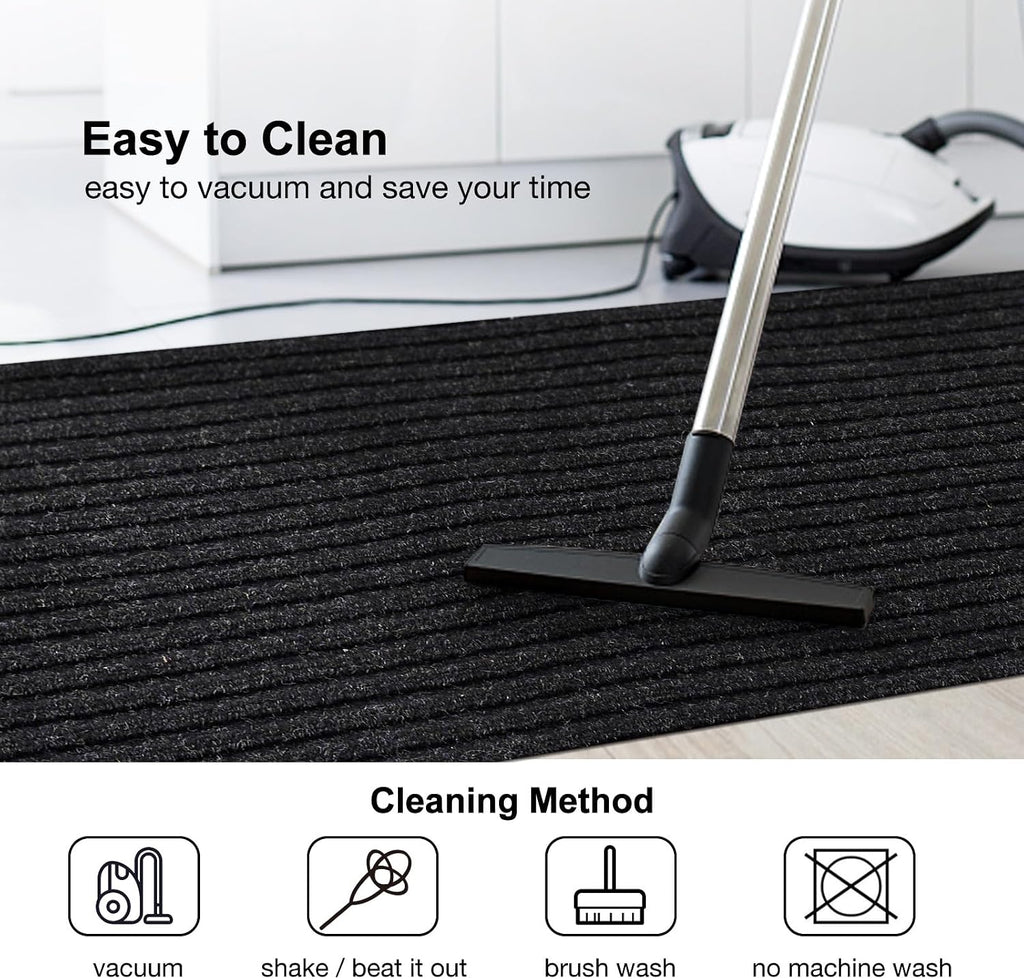 2Ft x 6Ft Outdoor Runner Rug Non Slip Carpet Runner Rubber Backing