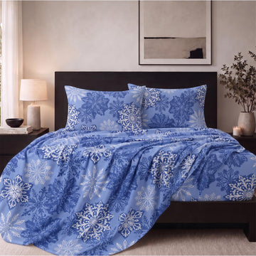 100% Cotton Double Brushed Flannel Sheets Set with 16" Deep Pocket