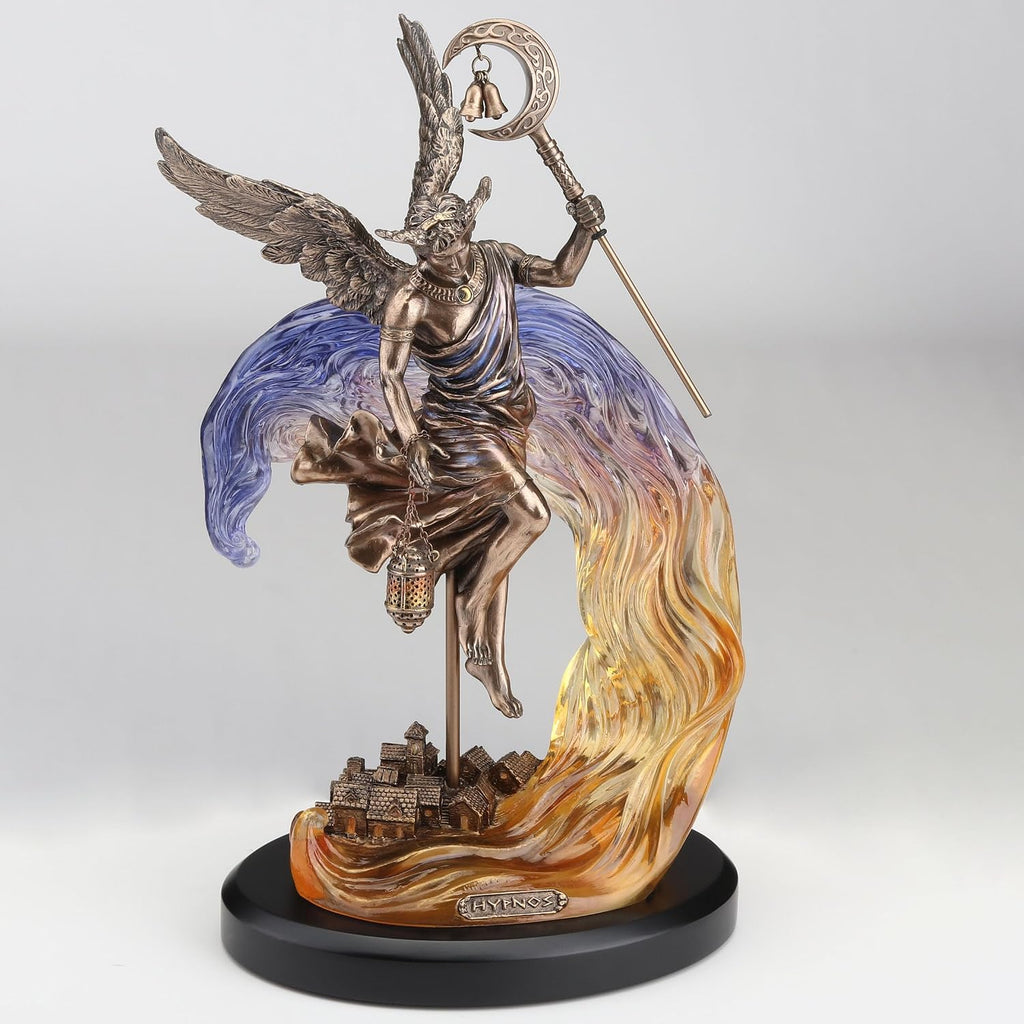 13 1/8 Inch Hypnos The Greek God of Slumber Cold Cast Resin Bronze Finish Sculpture