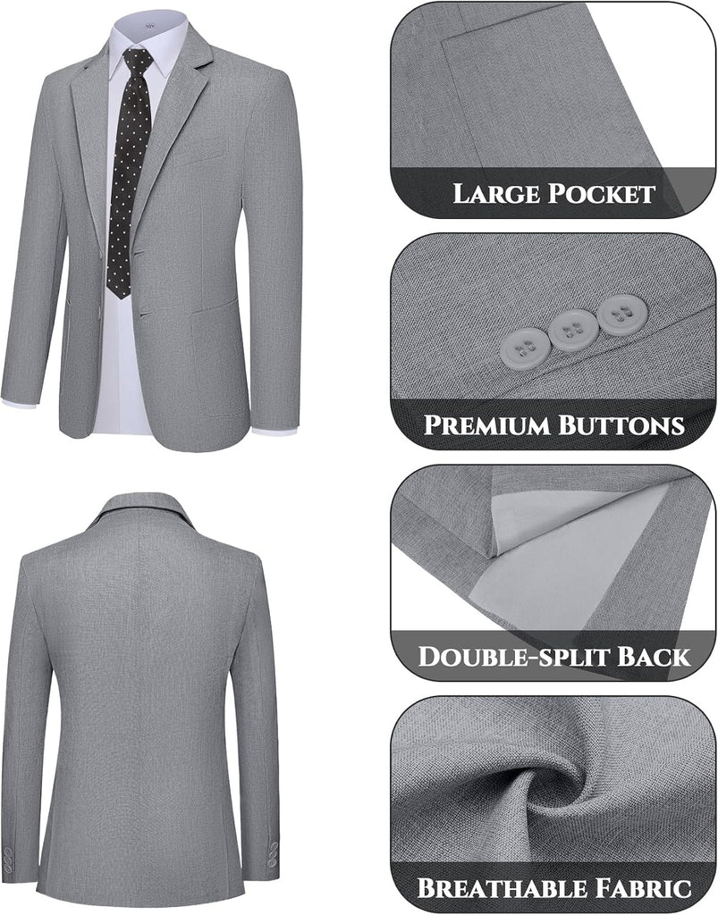 Boys Formal Suit Set Piece Slim Fit Tuxedo School Uniform Dress