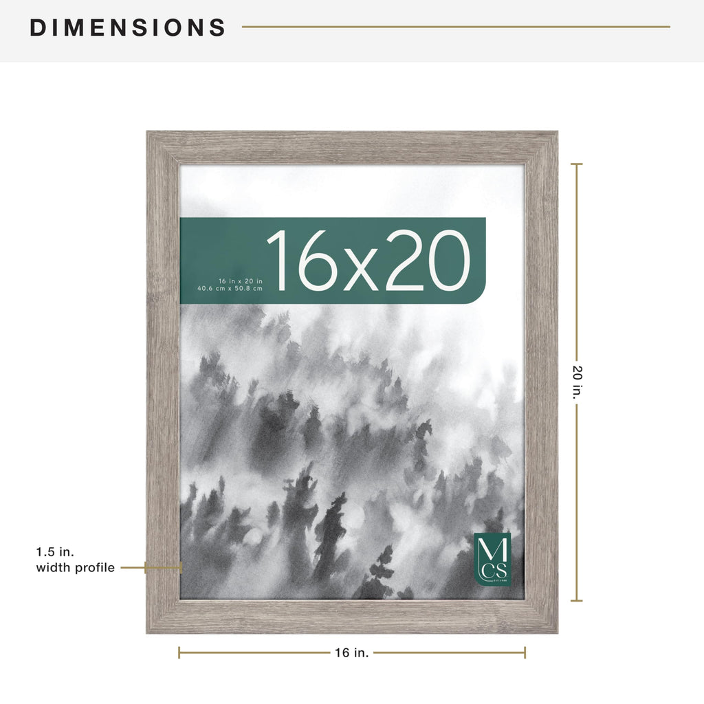 Museum Poster Frame, Barnwood, 16 x 20 in, Single
