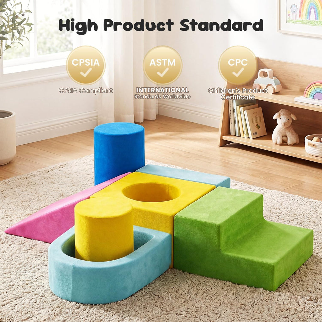 Piece Soft Foam Climbing Blocks Ball Pit Set for Toddlers 1-3