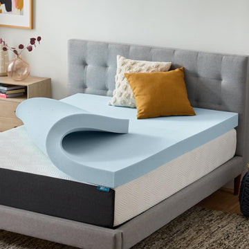 4 Inch Memory Foam Mattress Topper, Queen Size - Cooling Gel Bed Topper - Preassure-Relieving Ultra Plush Feel