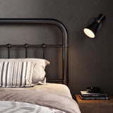 Queen Metal Platform Bed Frame with Victorian Style Wrought Iron-Art Headboard/Footboard, No Box Spring Required, Black