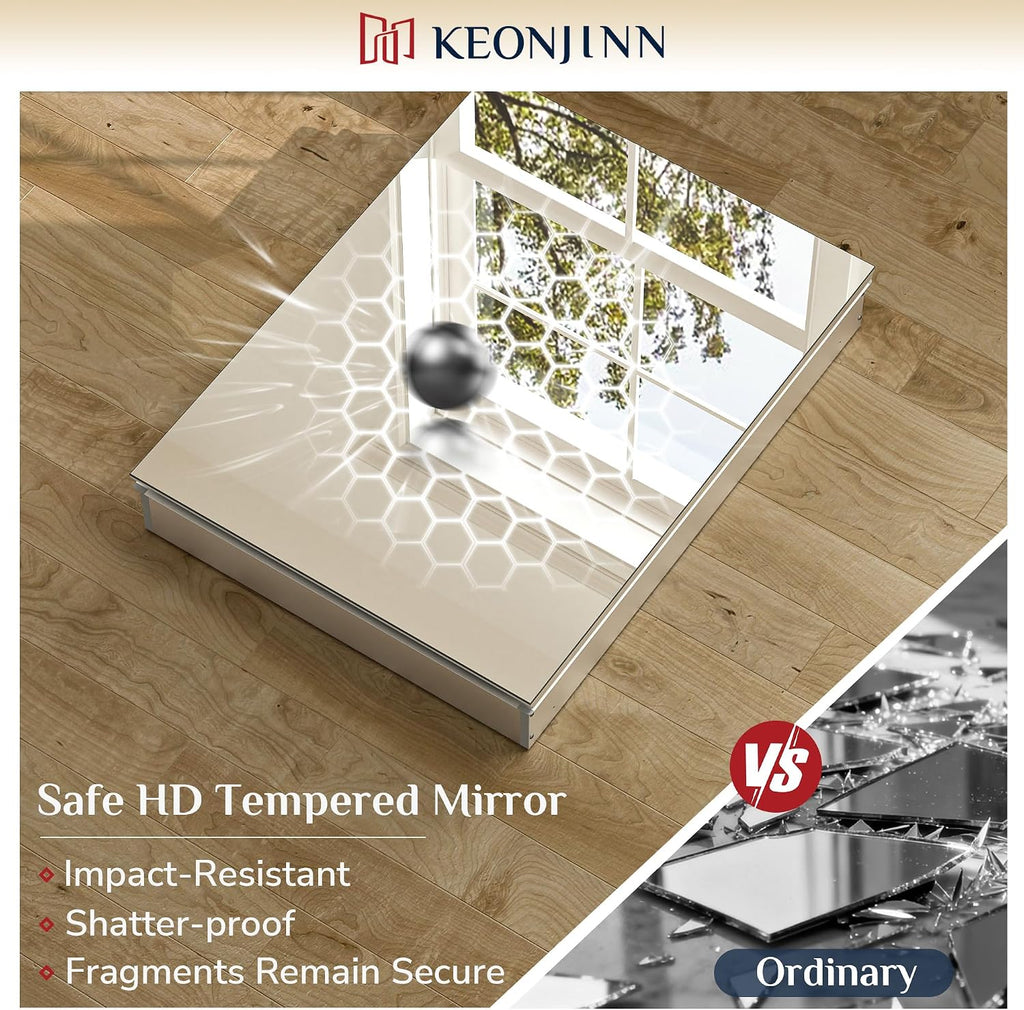 Medicine Cabinet Mirror 14"x24", Adjustable Shelves | Assembly Required, Wall Mount or Recessed, Safe HD Tempered