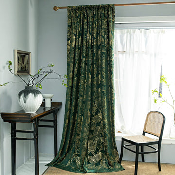 Velvet Green Curtain, 52w x 63 inches, 2 Panel