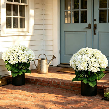 20 Inch Artificial Bushes for Front Porch, Set of 2