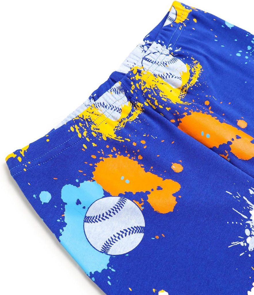 Boys Pajama Set, Piece Cotton Pajamas Short Summer PJs Kids Sleepwear