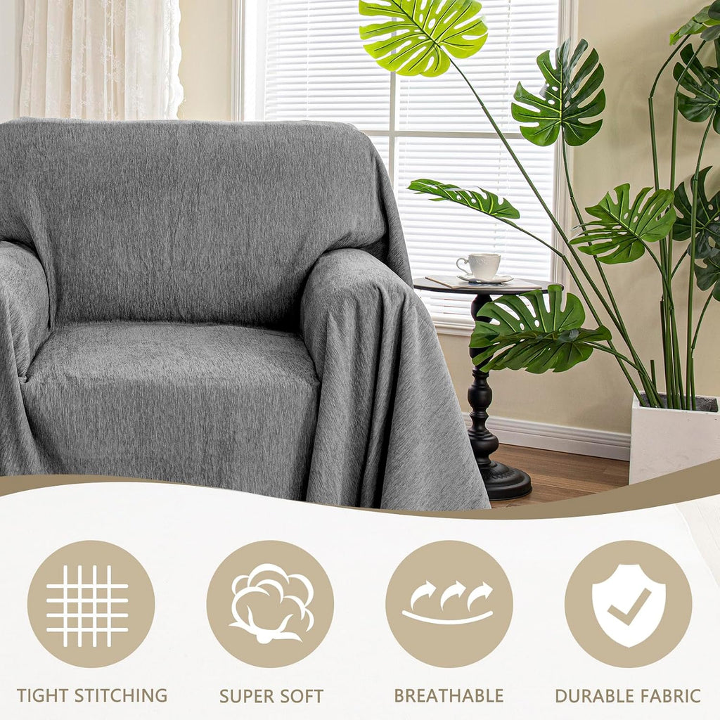 Chair Covers Armchair Couch Covers for Dogs Washable Sofa Covers, Non Slip Soft Recliner Cover Pet Chair Cover Sofa