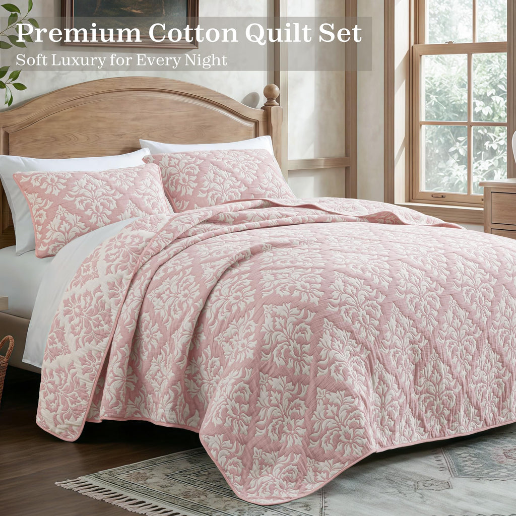 Cotton Quilts Twin Size Pink