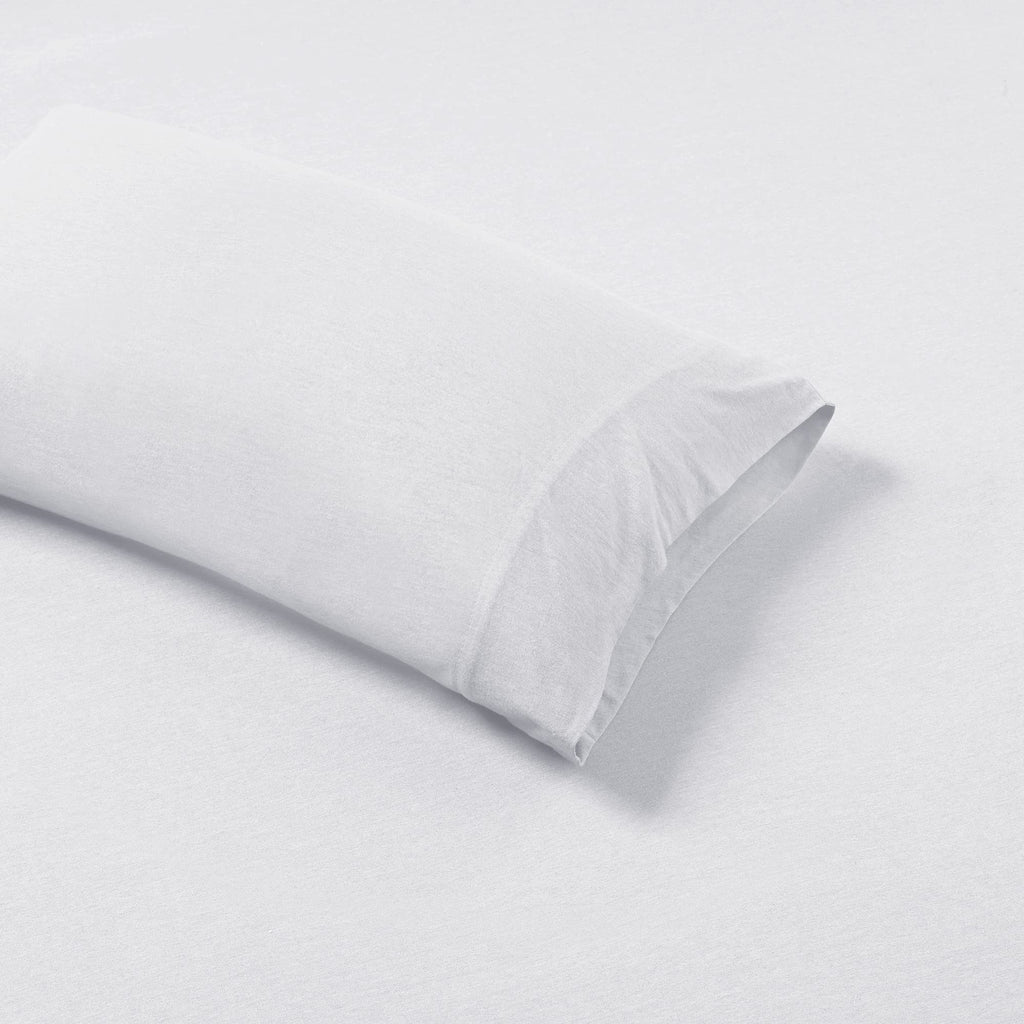 Cotton Blend Jersey Knit Sheet Set Full Size, White