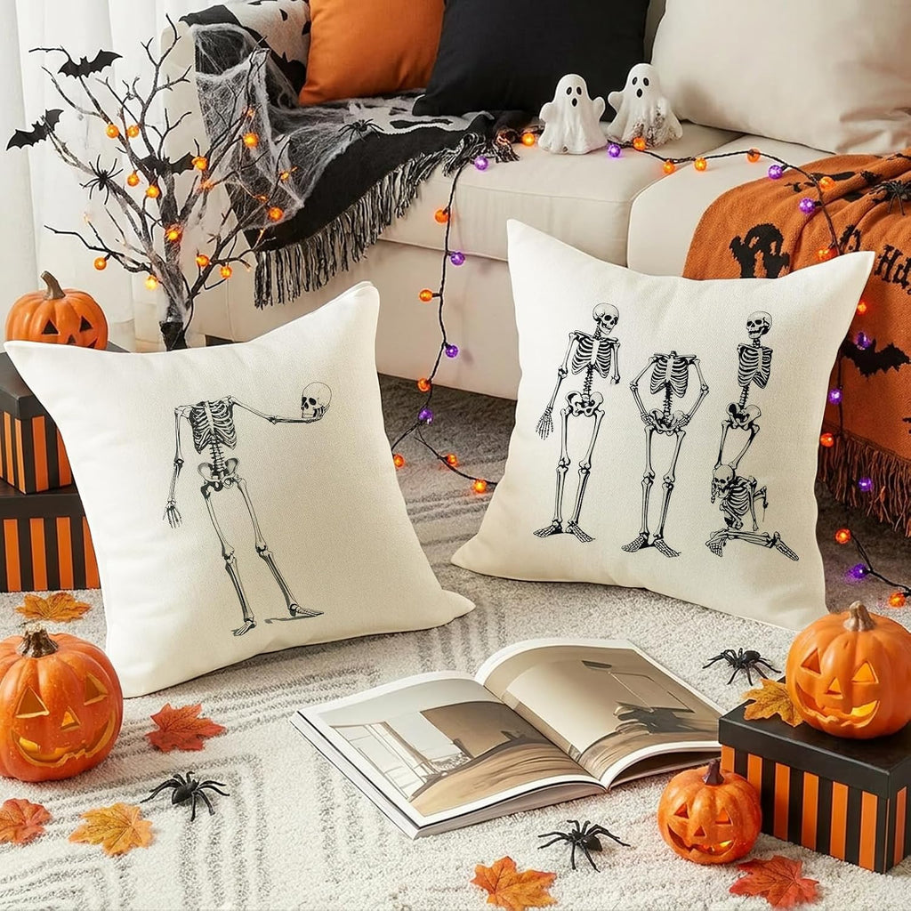 Halloween Throw Pillow Covers 18x18 inch - Set of 4