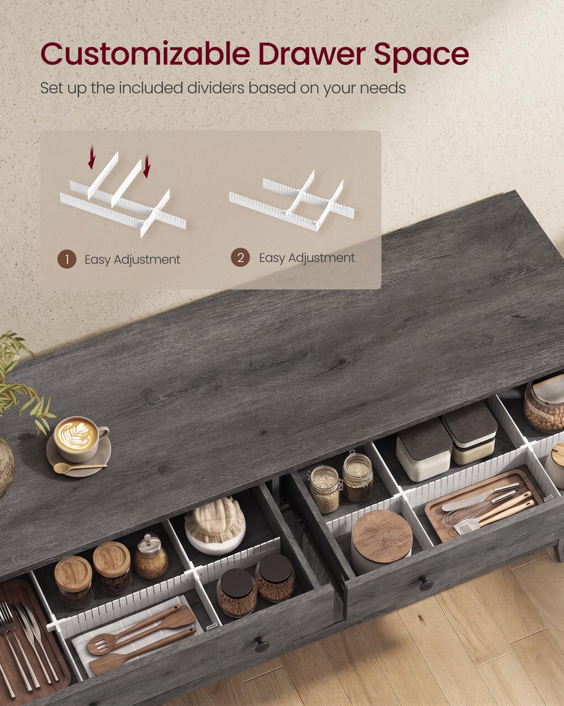 Farmhouse Buffet Cabinet and Coffee Bar Bundle