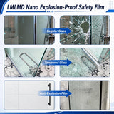 Frameless Double Sliding Shower Door 43-48" W x 72" H