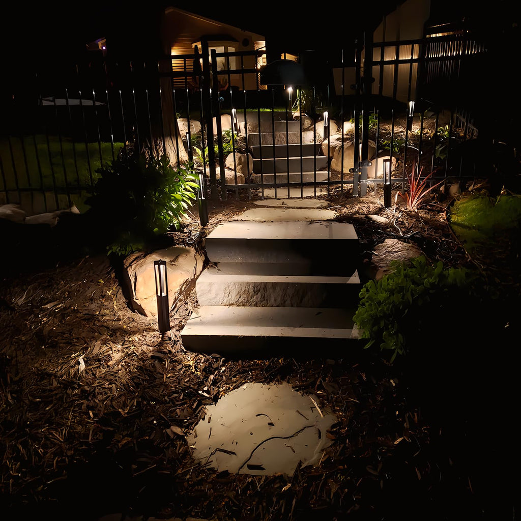 3W 5CCT LED Low Voltage Path Lights Aluminum Black