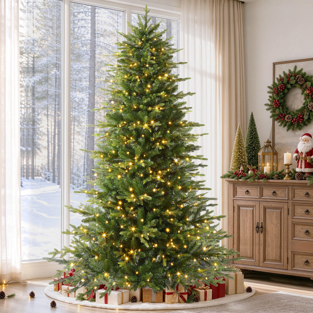7ft Prelit Artificial Aspen Christmas Tree with Remote Control