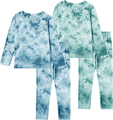 Kids Toddler Bamboo Rayon Pajamas Set Boys Girls Pjs