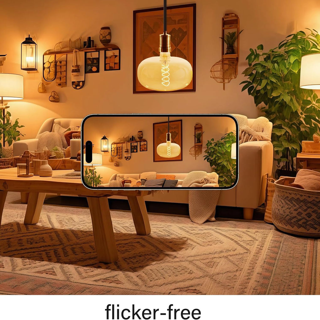 Large LED Edison Light Bulb 6W 600LM E26 Dimmable 2200k, 1 PC
