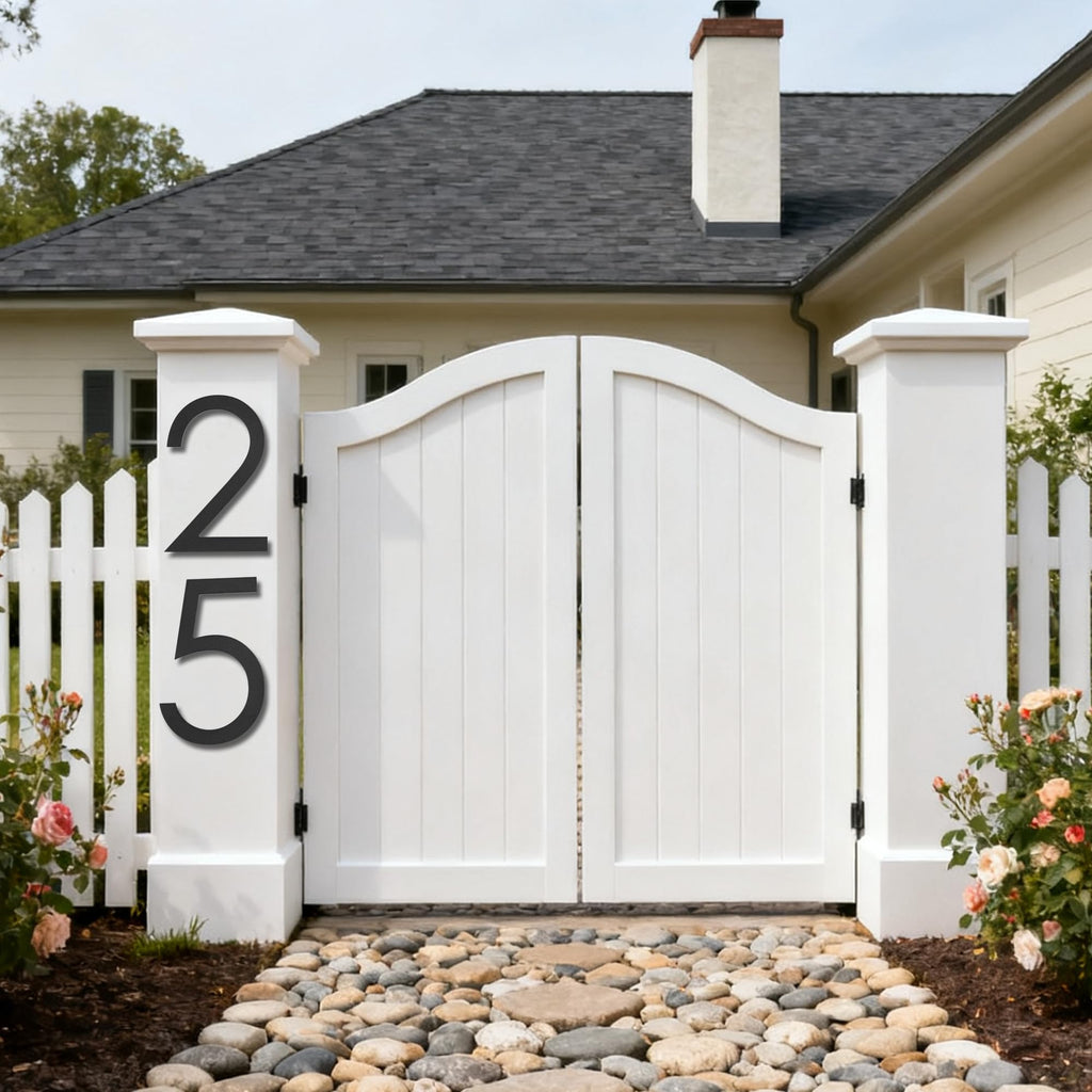 10 Inch Large house Numbers for Outside Modern Metal Black Address Number 1