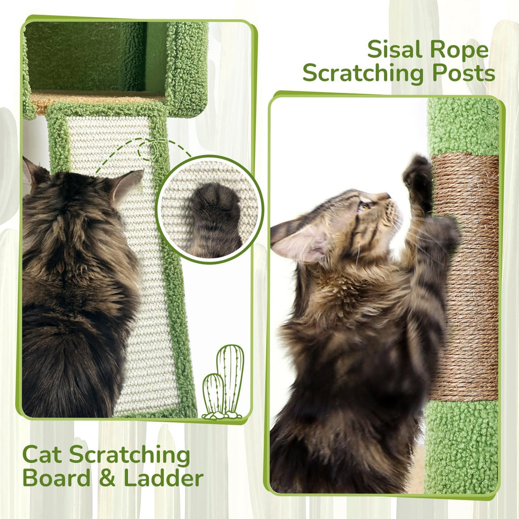 Pro Cactus Heavy Duty Cat Tree Tower for Indoor Large Cats