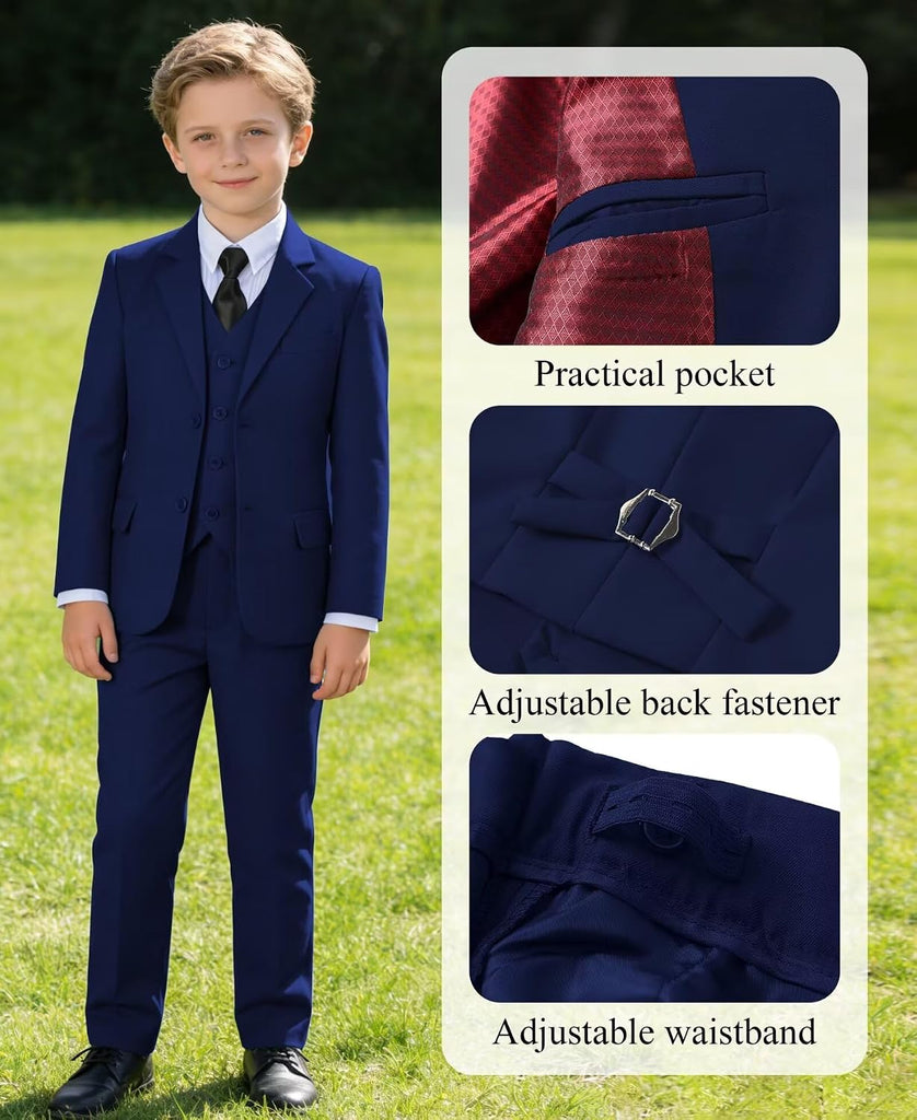 Boys Suit Kids Dress Clothes Wedding Ring Bearer Outfit Formal Wear