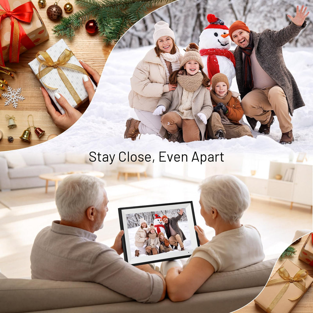 Digital Picture Frame, 10.1 Inch Digital Photo Frame with 1280 * 800 HD IPS Touch Screen, Smart Digital Frame
