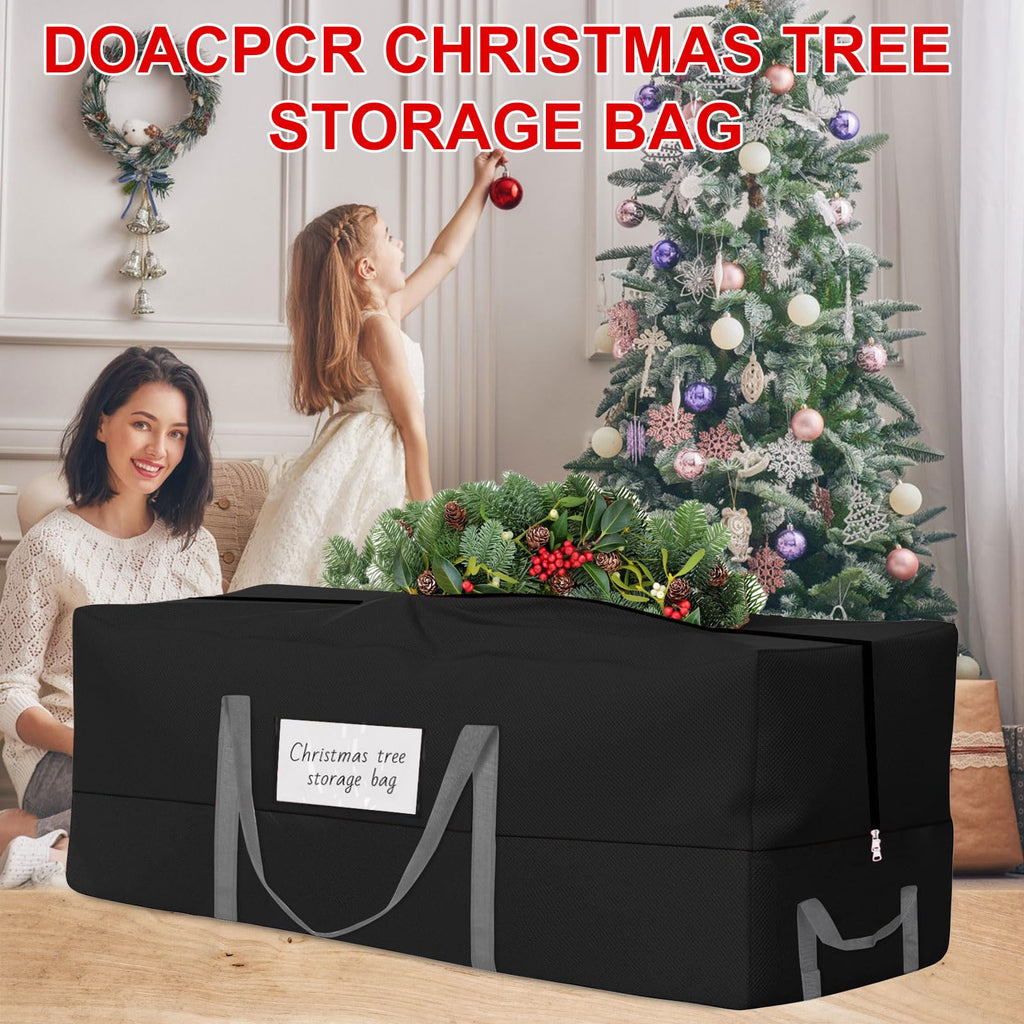 Christmas Tree Storage Bag, Fits Up 10 Ft Tall Artificial Trees, Heavy-Duty 600D Oxford Tree Bag with Reinforced