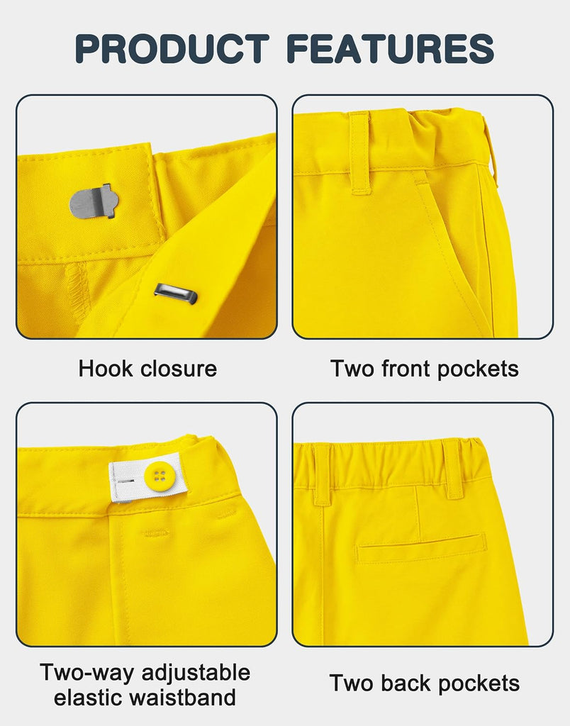 Toddler Boys Performance Golf Shorts Girls All Day Comfy Casual Short