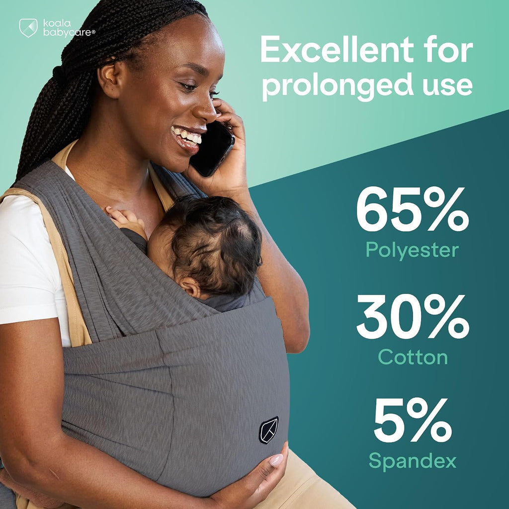 Carrier Wrap, Easy to Wear As a T-Shirt - Original Baby Carrier Newborn to Toddler - Sling One Size Fits All - Baby