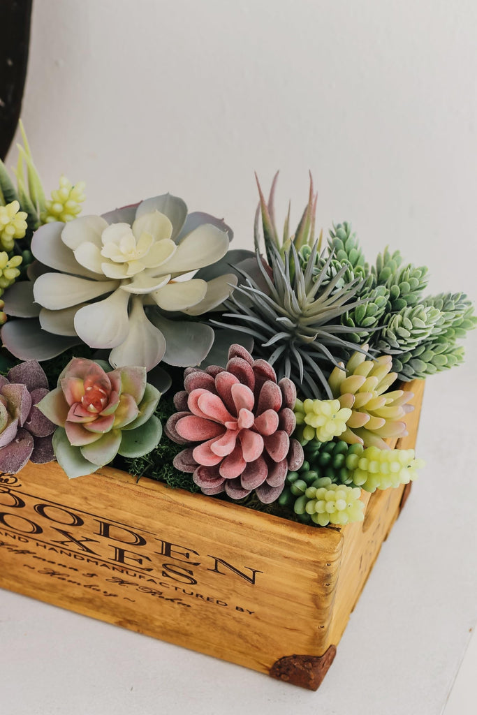 Premium Fake Succulents: Artificial Succulent Plants Decor - 30 Pack