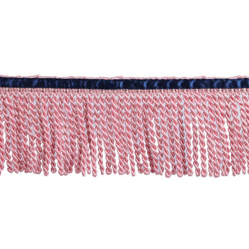 Curtain Fringes Bullion Fringe Trim with Blue Ribbon Sewing