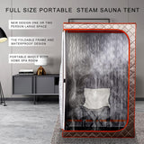 Portable Steam Sauna, 2 Person Sauna Tent, Full Size Double Sauna, 1 or 2 Person Foldable Home Sauna, Full Body Sauna