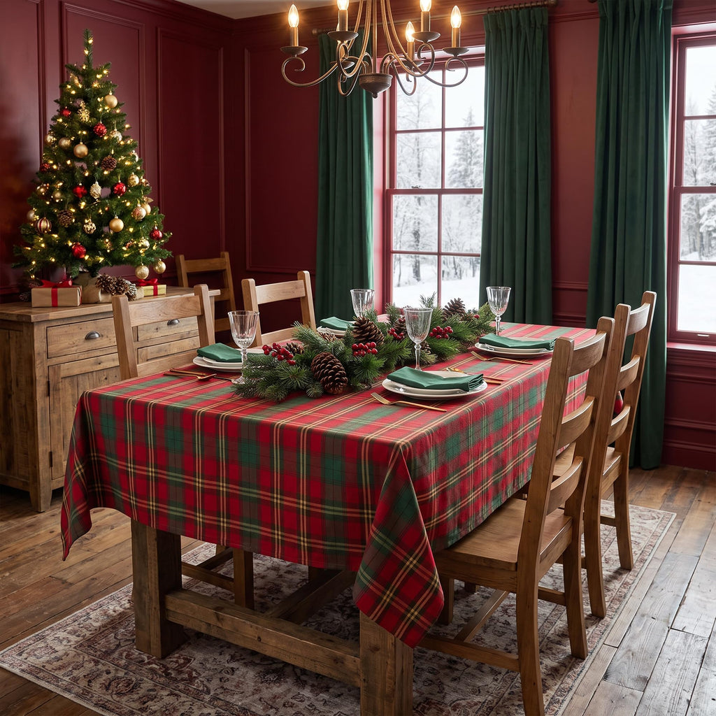 Christmas Rectangle Waterproof Tablecloth 60x84 inch