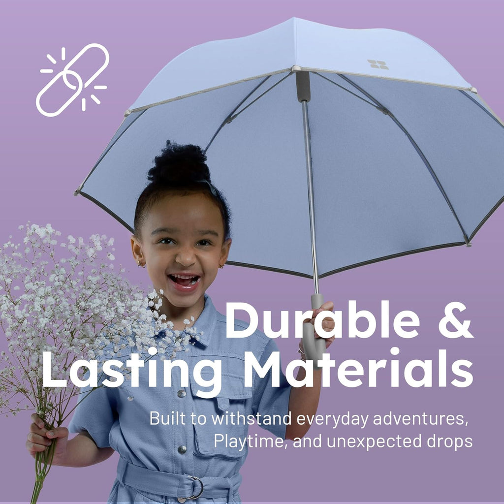 Umbrella for Kids - Kids Umbrella Girls Boys Toddlers Child - Soft Edges, Pinch-Proof, Comfortable Grip Design