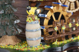 Cuckoo Palace German Cuckoo Clock - The Brotzeit House - with Quartz Movement - 10.3 inches high - Black Forest Clock